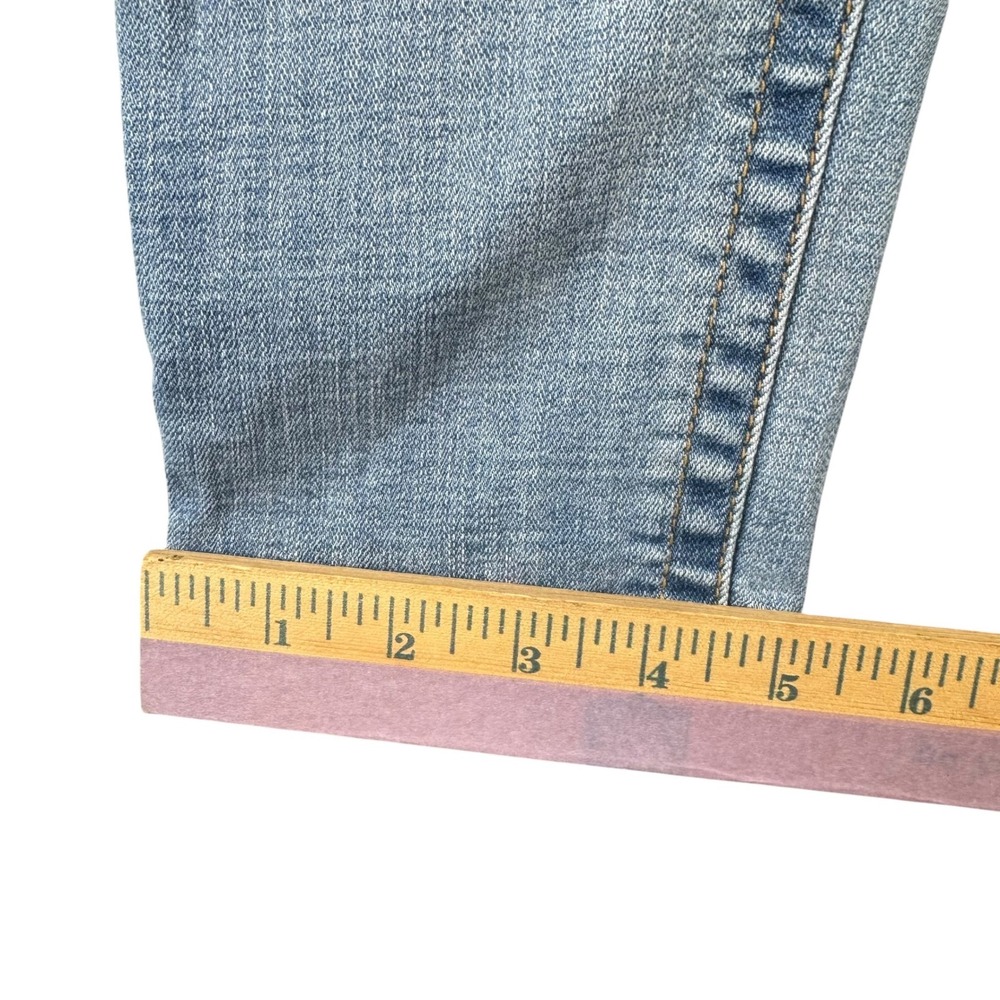 Seven7 Womens Skinny Jeans Light Wash Distressed Ripped Knee Size 10 Stretch - Picture 3 of 8